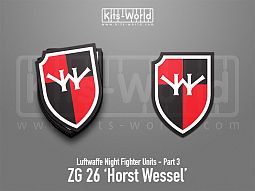 Kitsworld SAV Sticker - Luftwaffe Night Fighters - ZG 26 'Horst Wessel' 